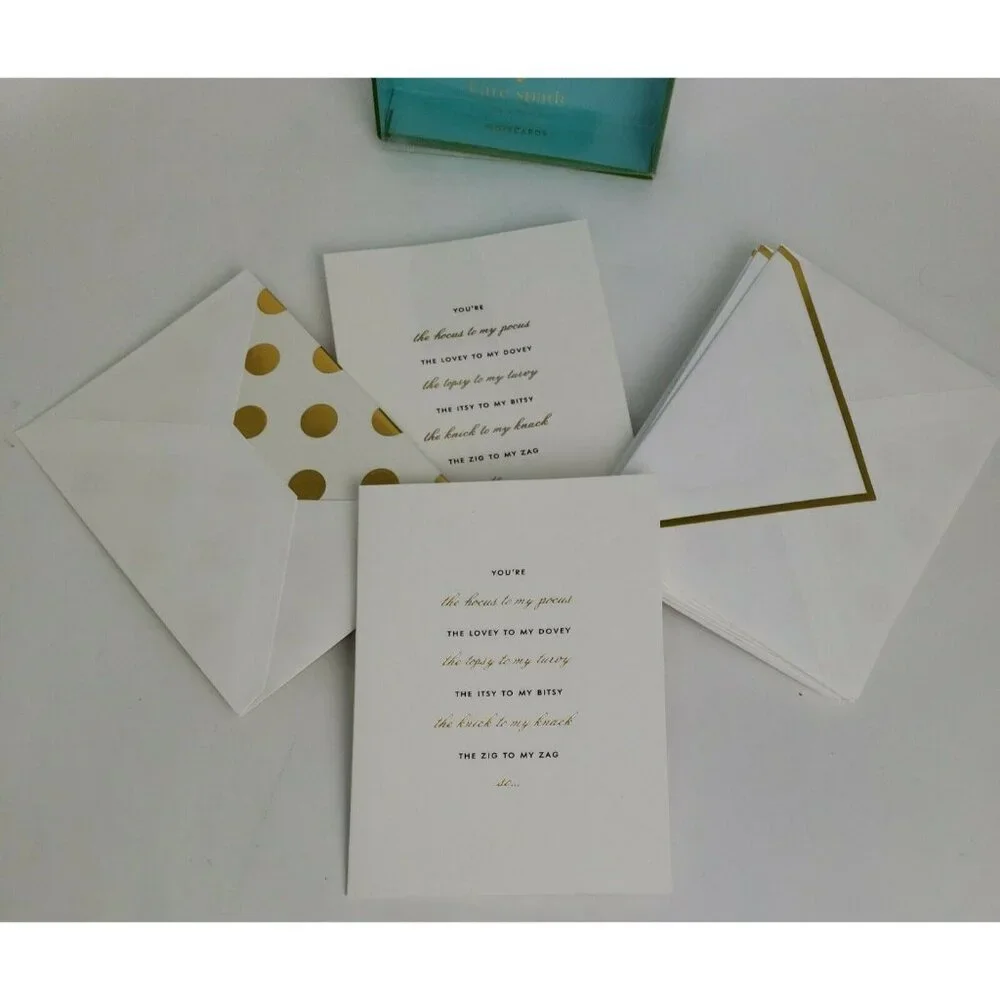 Kate Spade Notecard Set Bridesmaid Request New York Bridal 10 Cards Envelopes